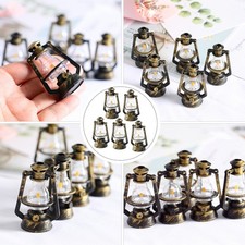  5 Pcs Miniature Painting Lamp Retro Old-fashioned Kerosene Lamps for Indoor Use