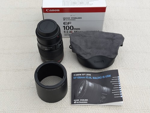 Canon 100mm 8l macro is - ef, f/2.8l