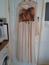 Womens Dress Renaissance Costume Edwardian Vintage Corset Dress Size XL Bohemian