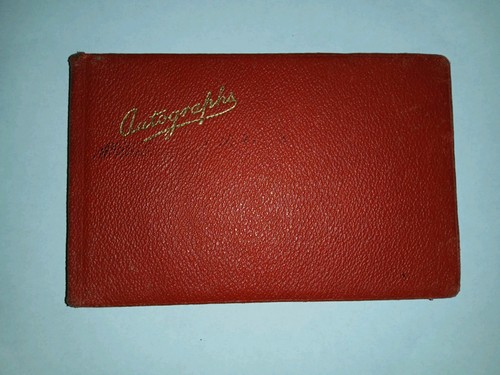 1940s autograph book - book, with