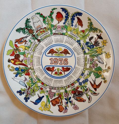 Wedgwood robin calendar plate - wedgwood,
