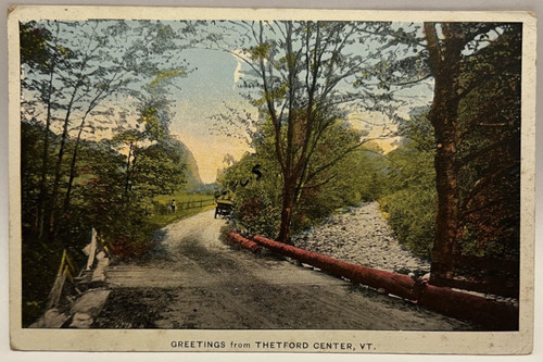 1921 greetings from thetford - greetings,
