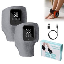Electric Foot Ankle Massager Brace Pain Relief Vibration Hot Compress Therapy UK