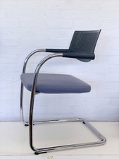 Chrome Office Desk Chair / Vitra / Danish Design / Armrests