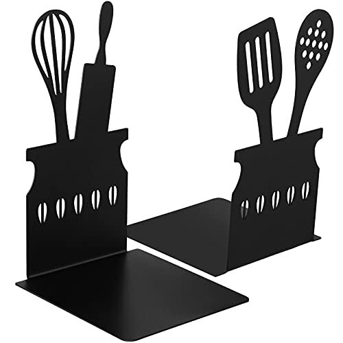 Black kitchen bookends x - black,