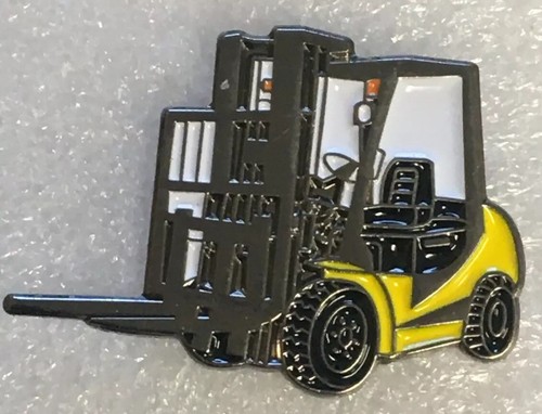 Fork lift truck pin badge - fork,