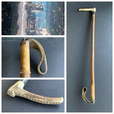 Antique Riding Crop Carved