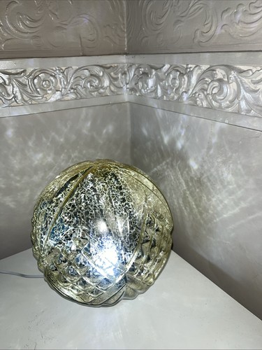 Gold colour sphere lamp - lamp,