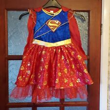 TU Supergirl DC Hero Dress Costume Cape World Book Day Kids Age 5-6 Great