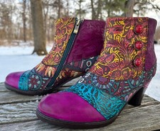 SOCOFY Funky Ankle Boots