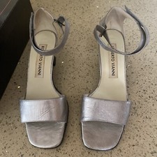 Ladies Women's Roberto Vianni Shoes Silver  UK 4 1/2 / EU 37 1/2 made in Italy.