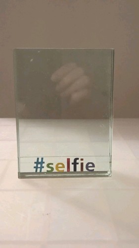 Selfie bevelled blue - selfie,