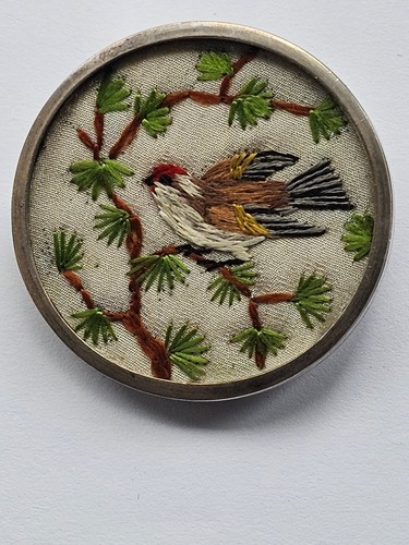 Vintage petit point - vintage, bird