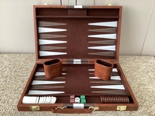 Backgammon Set In Faux Leather