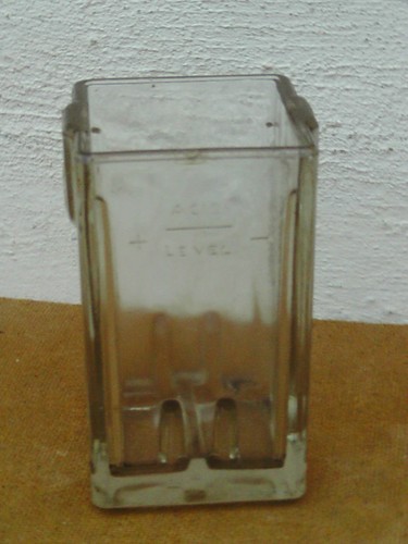 Vintage antique glass battery - vintage,