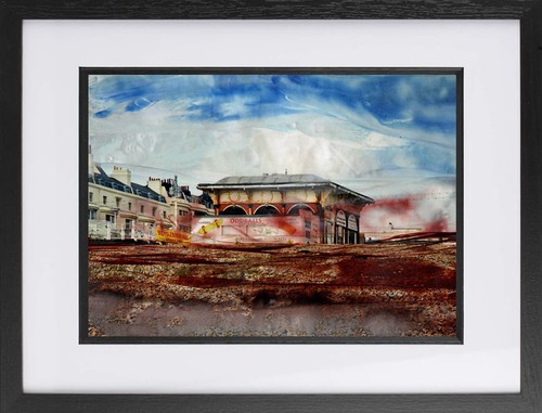 Framed brighton beach art - framed,
