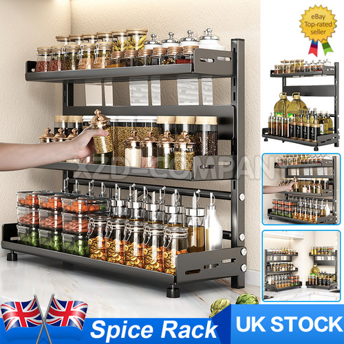 Tier spice rack organizer - 3,