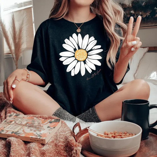 Daisy flower shirt - daisy, t-shirt,