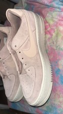 Nike Shoes Size 7 Womens Trainers Pink Air Force 1 Low Sage Walking AF1 Suede