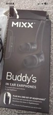 MIXX BUDDY'S Stereo In-Ear Earphones With Built-In Splitter - Wired (500-152)