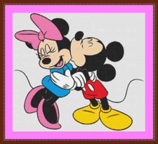Mickey And Minnie Mouse Cross