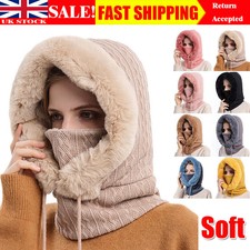 3 in 1 Womens Knit Beanie Hat