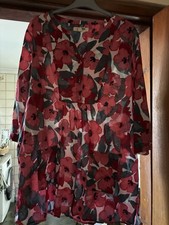 Sea Salt Tunic Red Floral Size