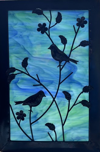 Vintage decorative metal bird