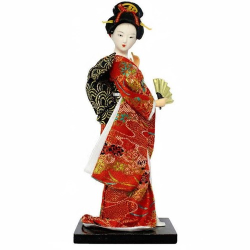 Japanese geisha doll vibrant - doll,
