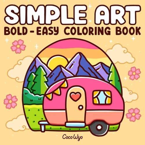 Simple art colouring - simple, book