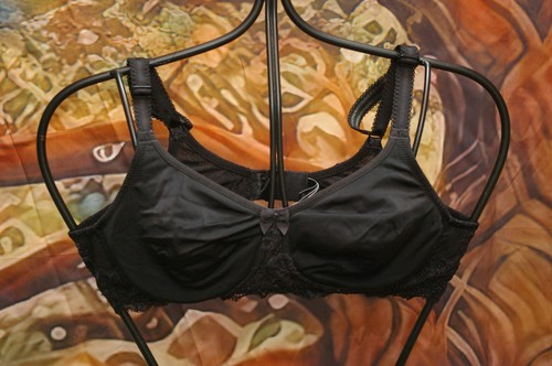 Bra plain black size - , 36a
