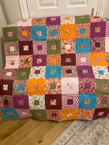 Liberty fabric patchwork throw - liberty,