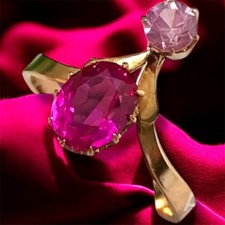 Vintage Ring Gold 583 14K Ruby