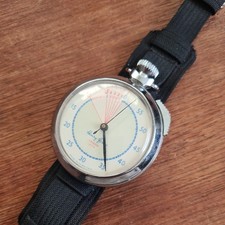 Vintage Chrome Henry Jones Yachtman stopwatch Working c1970