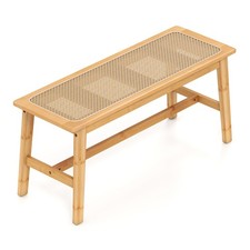 Bamboo Farmhouse Bench with