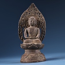 Old Rare bronze Shakyamuni