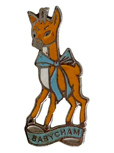 Vintage babycham enamel pin - babycham,