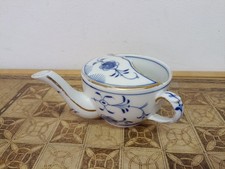 Antique Maw & Co Invalid Feeding Cup Blue & White #1522