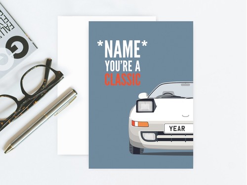 Personalised white toyota mr2 - white,