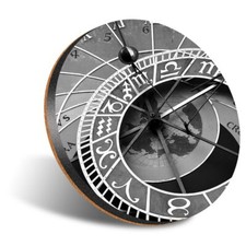 1 x Round 12cm Coaster - BW -