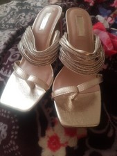 Primark Party Shoes Gold Without Box Size 5 Uk