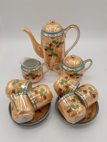 Japanese lusterware tea - lusterware, set