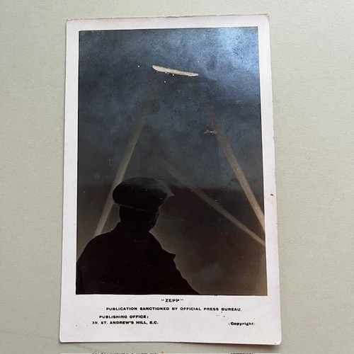 Ww1 zeppelin photo postcard - ww1,