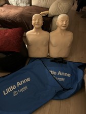 2 Laerdal Little Anne CPR Training Manikins