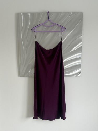 Satin maxi slip skirt burgundy - slip,