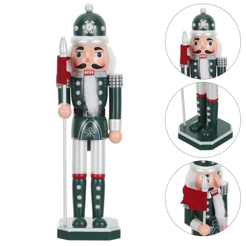 Wooden nutcracker figurine - wooden,
