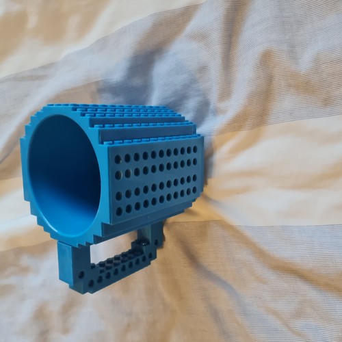 Lego blue brick - blue, cup