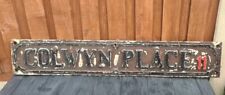 Victorian  Street sign Original Colwyn Place  Cast Iron Antique Vintage Sign 