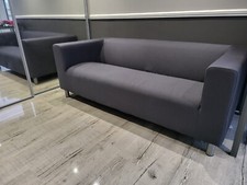 Habitat Moda 3 Seater Fabric Sofa - Grey; Long; Barely used; Perfect condition