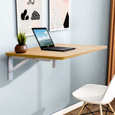 Folding Drop Leaf Table Wall Mounted Storage Shelf Tray Drop down Computer Desk